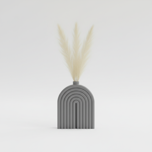 Bølgero vase – grå