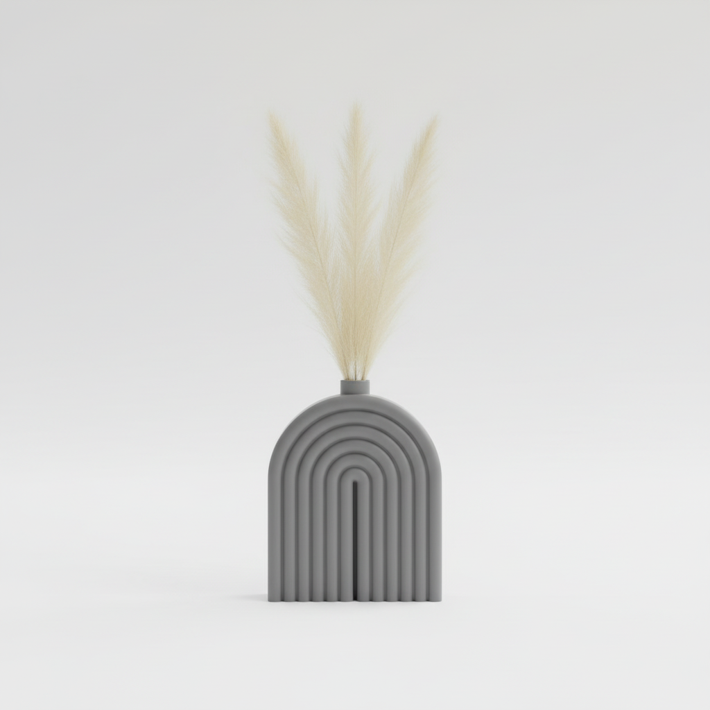 Bølgero vase – grå