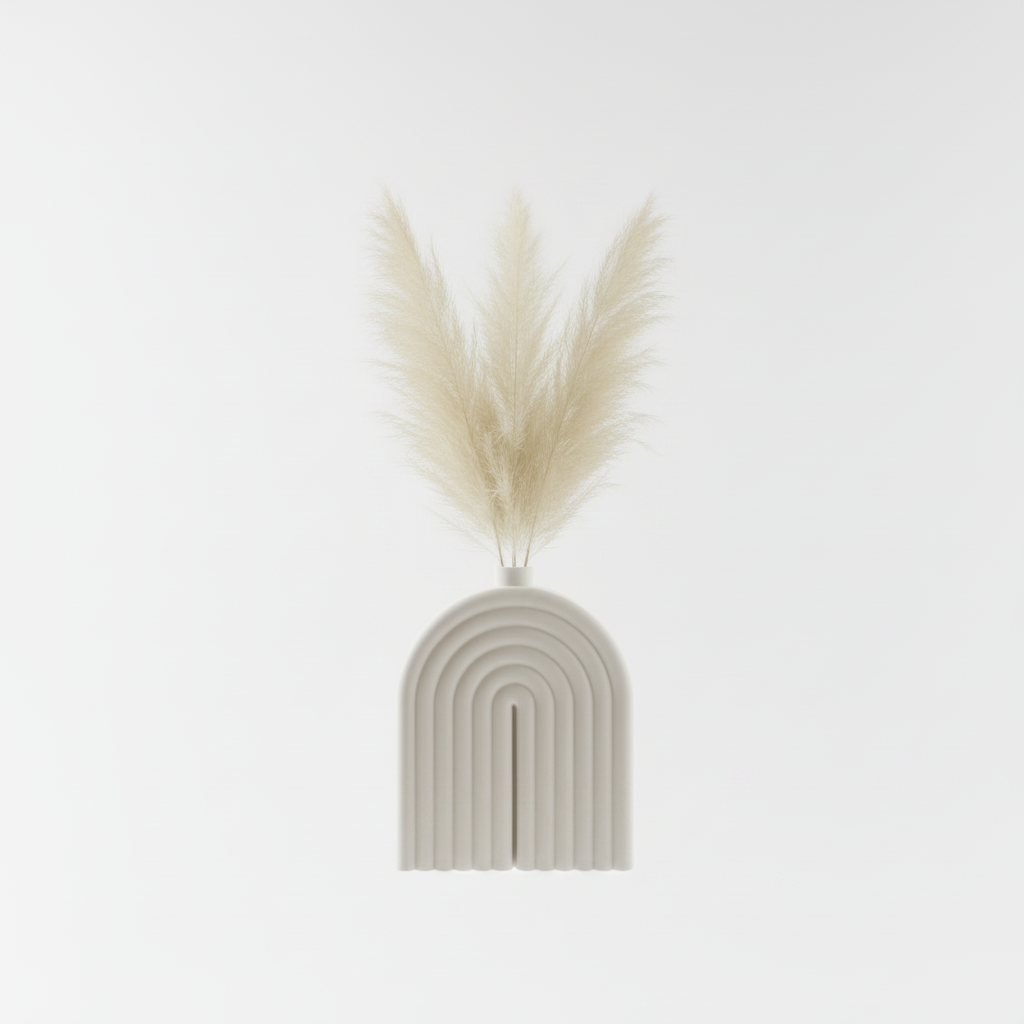 Bølgero vase – hvit