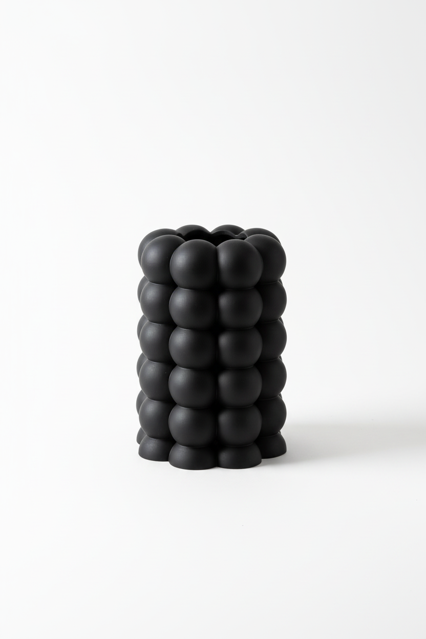 Boble vase – sort